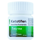 Ketotifen (prolongs clen effect) 1mg/60tabs | NovoPharm