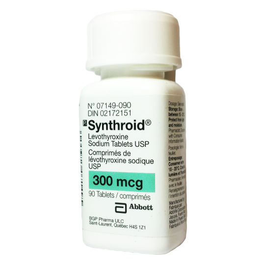 Synthroid T4 200mcg/90tabs | Pharmacy Grade