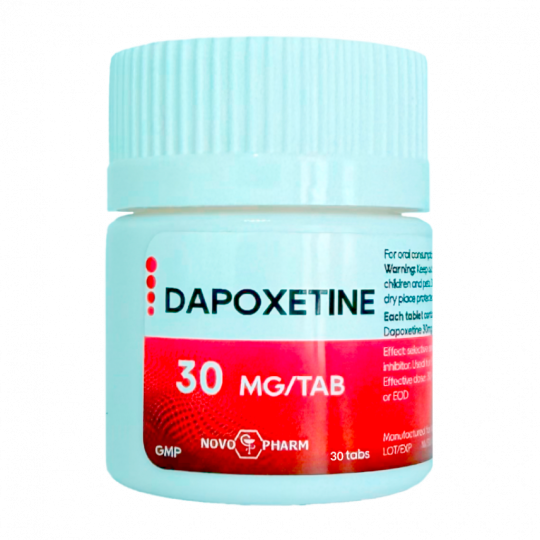 Dapoxetin 30mg/30tabs (premature ejaculation treatment) | NovoPharm