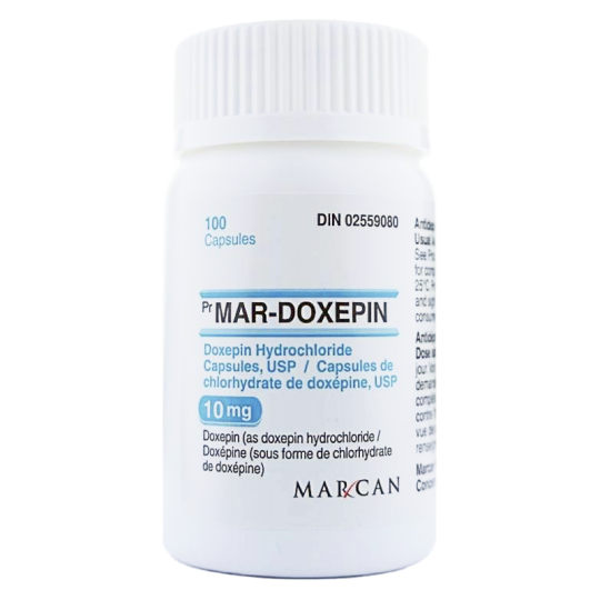 Doxepin (antidepressant) 10mg/100tabs - Canada Pharmacy
