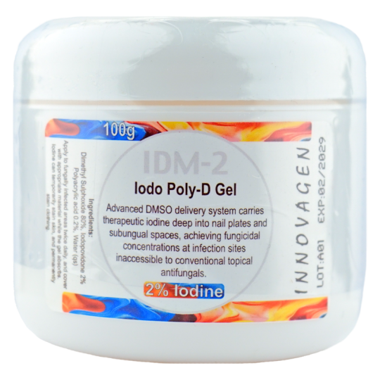IDM-2 Gel - (2% Iodine, 80% DMSO) 100g | Innovagen