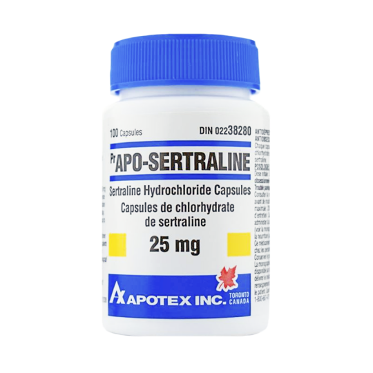 Sertraline (antidepressant) 25mg/100tabs - Canada Pharmacy