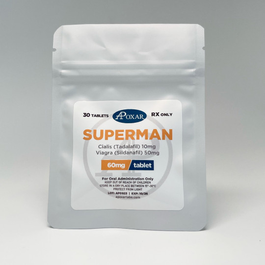 Superman (Cialis 10mg+Viagra 50mg) 60mg/30tabs | Apoxar