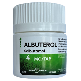 Albuterol (Salbutamol) 4mg/60tabs | NovoPharm