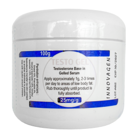 Testosterone Gel 25mg/g (100g) - Hormone Cream | Innovagen